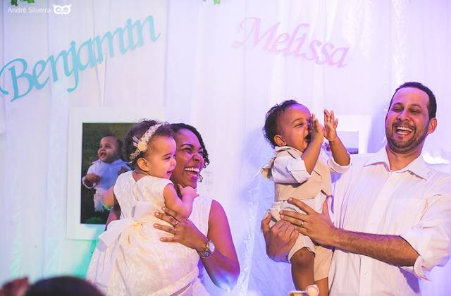 Aniversário de Aniversário - Melissa e Benjamin  1 ano