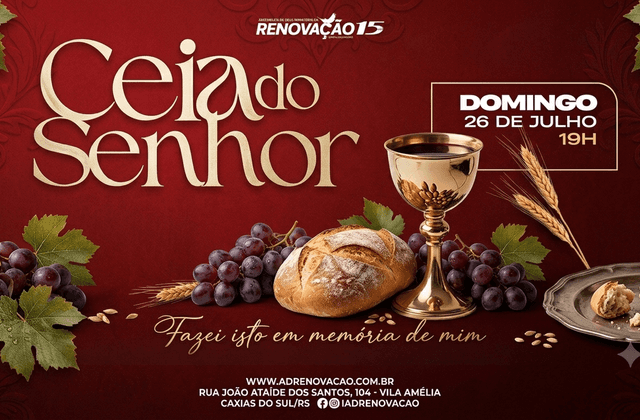 CULTO de CULTO CEIA DO SENHOR 