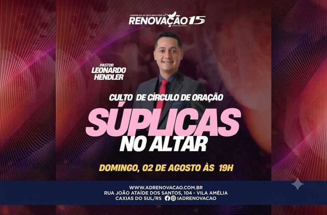 CULTO de CULTO CÍRCULO DE ORAÇÃO