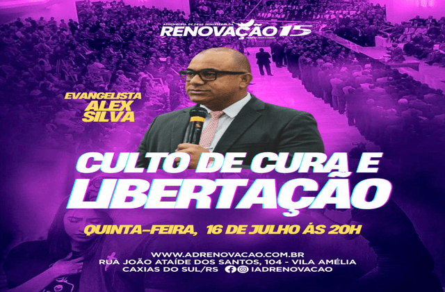 CULTO de CULTO DE CURA E LIBERTAÇÃO