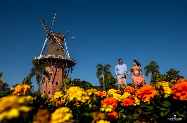 Ensaio de Gestante de Holambra é destino de passeio, flores, mas também de Ensaio de Gestante