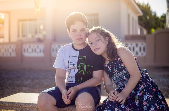 Ensaios de Retratos de Samuel e Lavínia