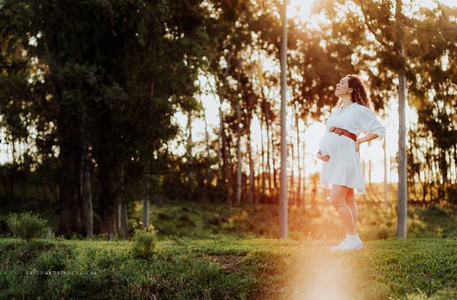 Ensaio Gestante de A Espera de Eva