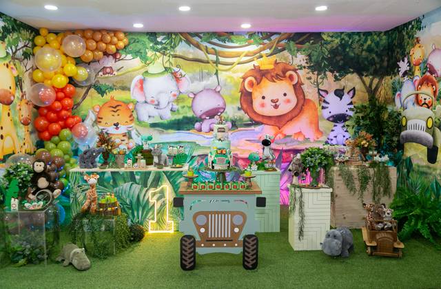 MENINOS de Matheus 1 ano _ Safari Baby