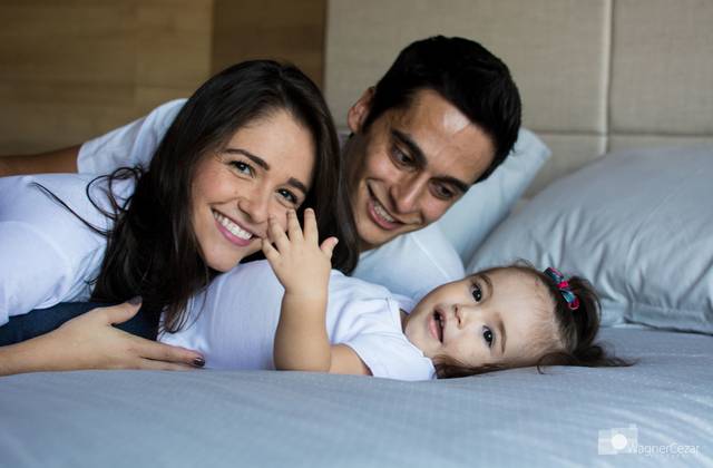 Família de Aline, Julio e Julinha