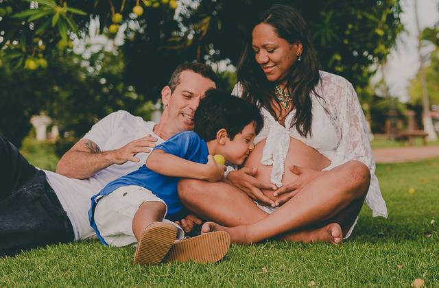 Gestante de Monaísa + Anderson = Davi + Bia