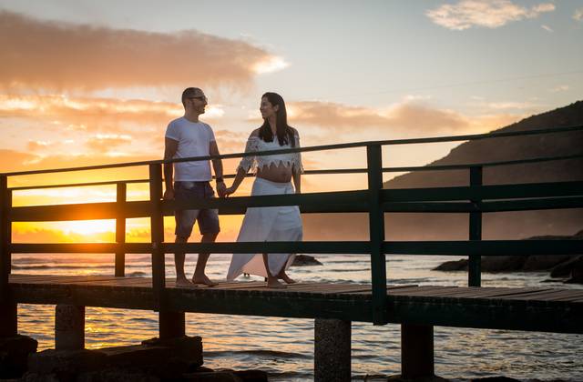 Ensaio de Gestante de À espera de Melina