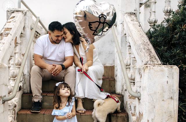 Ensaio de família  de Um Ensaio Fotográfico Especial em Jaú: Matheus, Kaweny, Maria 