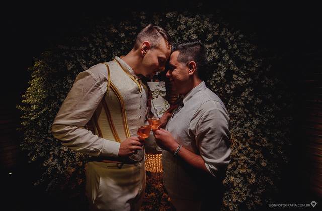 Foto lembrança de Bruno e Rafael