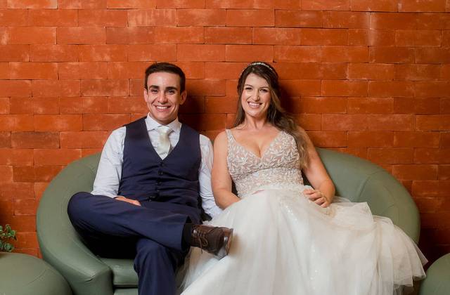 Foto lembrança de Luana e Guilherme