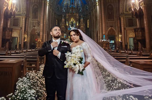Casamentos de Casamento clássico em Santos -Thayna e Fabio