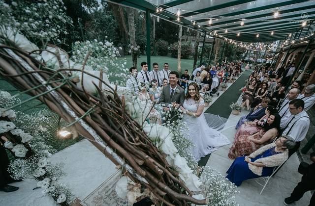Casamentos de Casamento de dia no golf club Sao Vicente - Salette e Mario