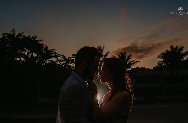 Pre-Wedding de Ensaio espontâneo na praia -Neto e Nat