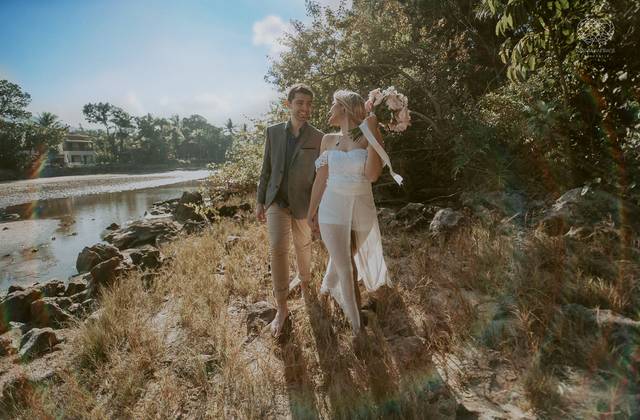 Pre-Wedding de Ensaio casal na praia do Guarujá - 