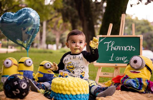 Infantil de Smash The Cake - Thomas 01 Ano