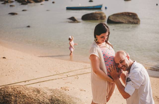 Gestante de Ensaio de gestante Bruna