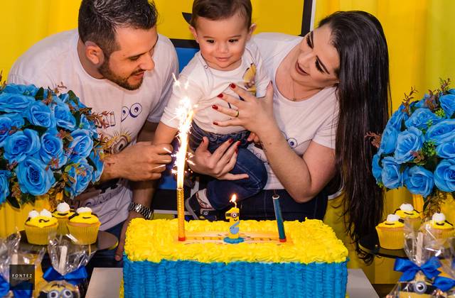 Infantil de Aniversário 01 Ano - Thomas