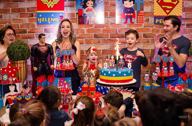 Infantil de Aniversário Duplo - Pedro 6 anos e Helena 3 anos.