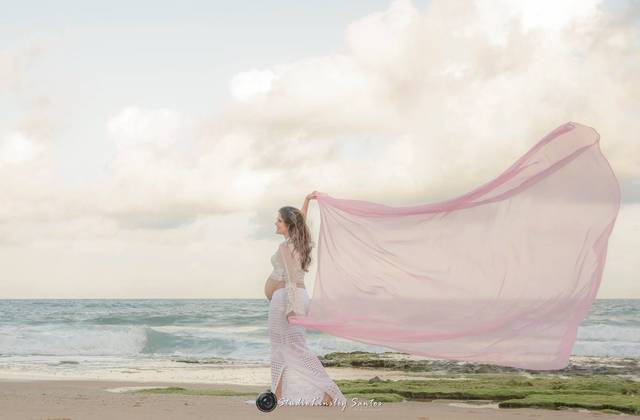 Ensaio Gestante de A espera de Mel