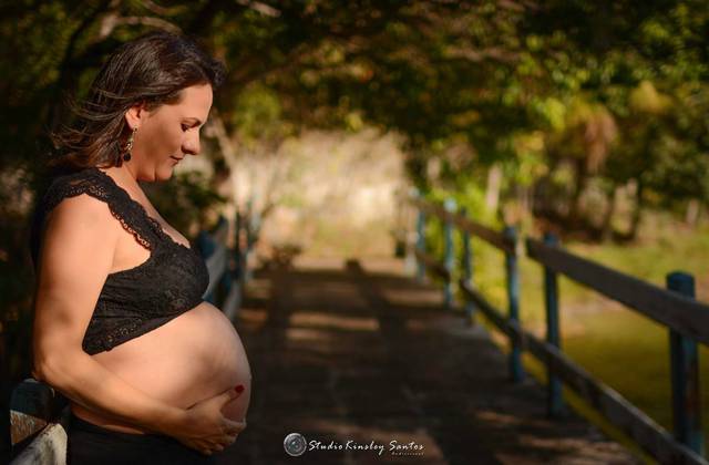 Ensaio Gestante de A espera de Amada 