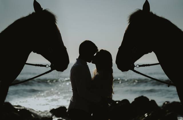 Pré Wedding de Horse, sand & lots of love.... 