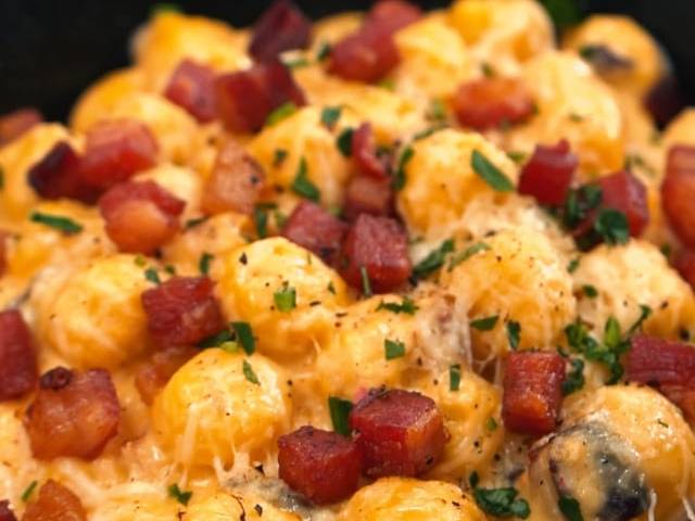 GASTRONOMIA de GNOCCHI CHEDDAR