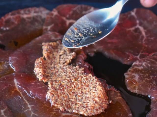 GASTRONOMIA de CARPACCIO DE WAGYU