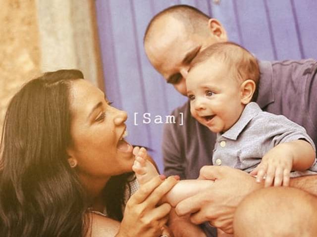 Família de Batizado do Sam