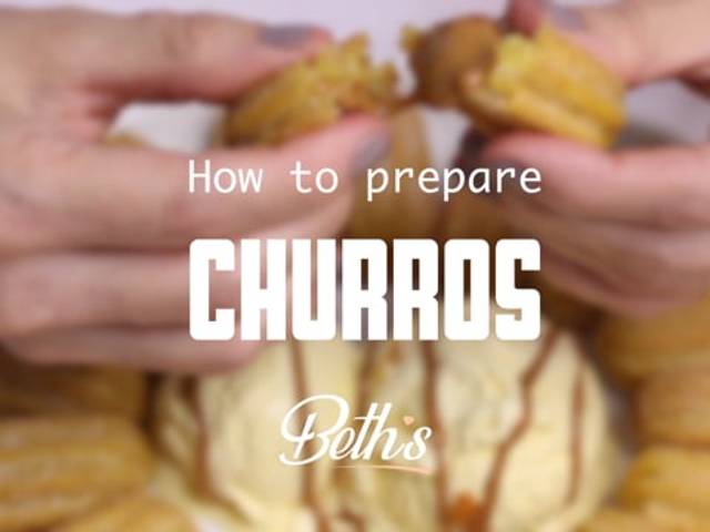 Videos of How to prepare Churros, Beth's, made with love! London UK