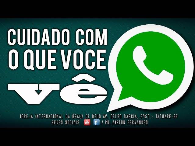 Mensagens de Cuidado com o que você vê!