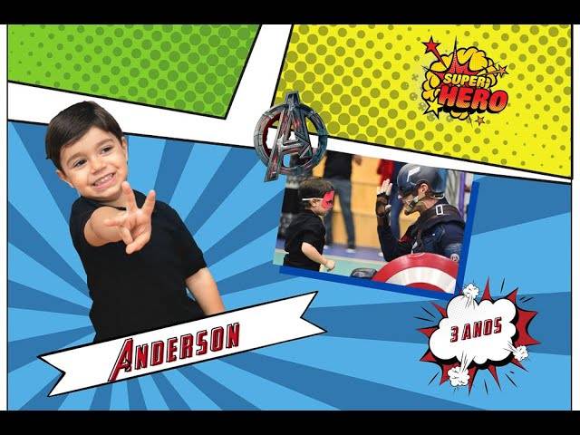 Infantil de VINGADORES | Anderson Kid - 3 Anos