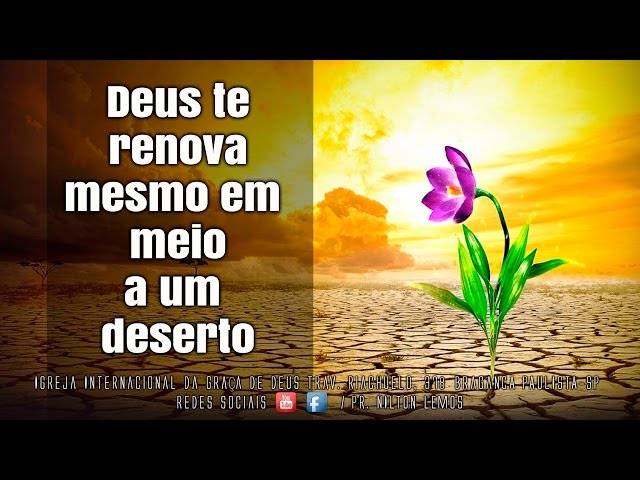 Mensagens de Deus te renova mesmo em meio a um deserto