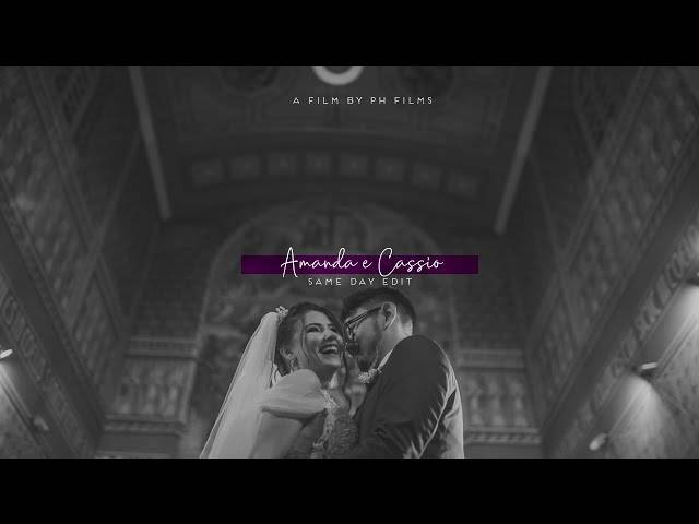 filme de casamento de  CASAMENTO INCRÍVEL // AMANDA E CASSIO 