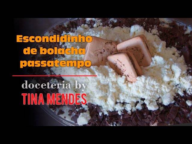 Varejo de Escondidinho de bolacha passatempo