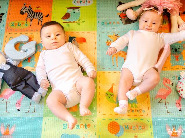 Acompanhamento Infantil de 4º Mês - Acompanhamento Isabella e Guilherme 