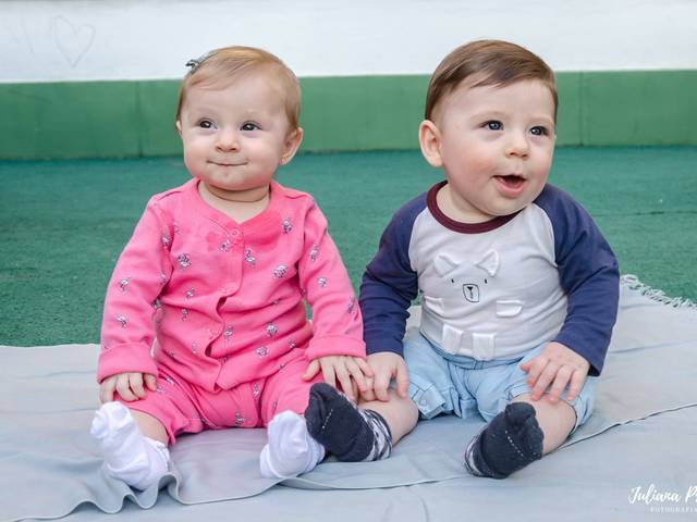 Acompanhamento Infantil de 6º Mês - Acompanhamento Isabella e Guilherme