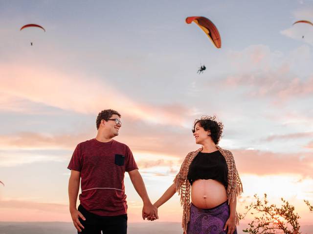 Gestante de Gizelle & Daniel | Ensaio gestante no Topo do Mundo