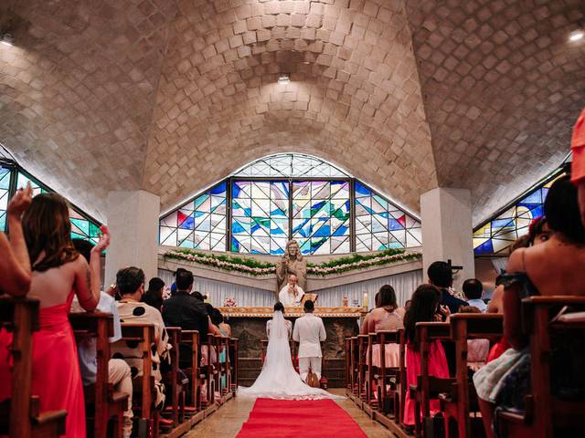 Casamento de Karol & Peterson | Casamento na Paróquia Nossa Senhora de Fátima