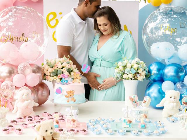 Gestante de Mamãe Edimara Chá Revelação 