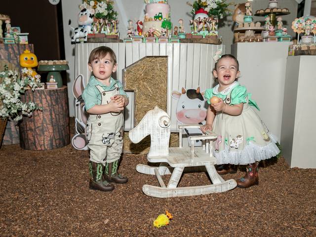 Aniversário Infantil  de Alice e Arthur 1 Aninho 🎂