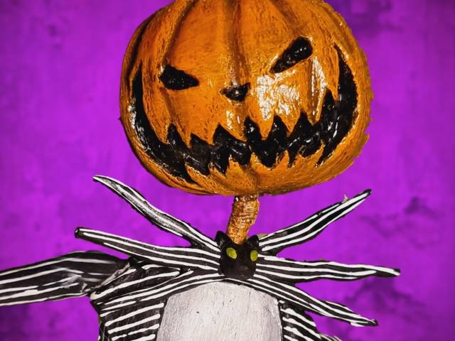 Escultura  de Jack Cabeça de abobora 