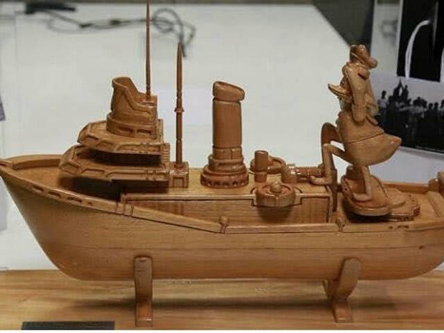 Escultura  de Escultura de Navio para evento MACNAV do Mackenzie 