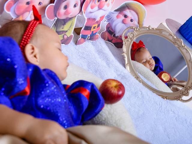 Ensaios - Infantil de Smash 1 Ano • Tema Branca de Neve