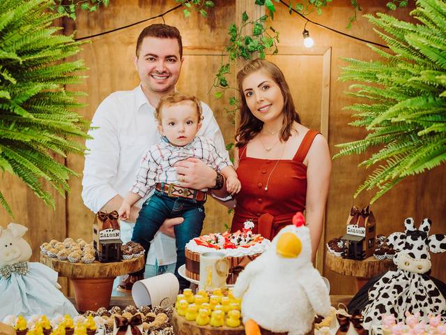 Infantil de Aniversário 1 ano - Vicente