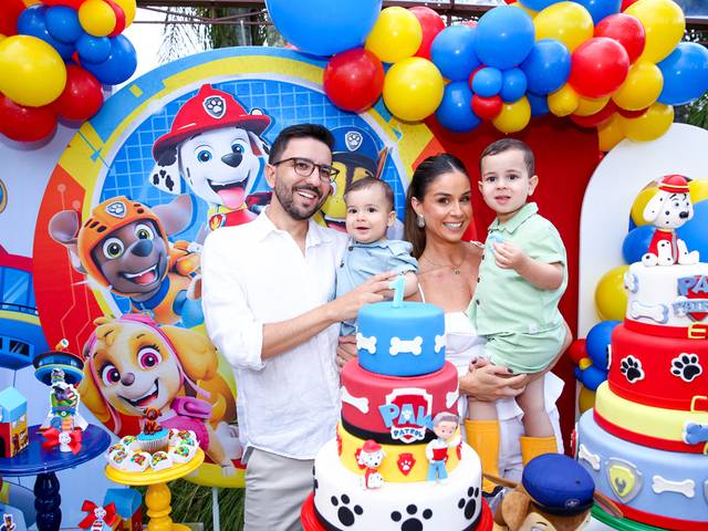Festas Infantis de 3 Anos Paulinho e 1 Ano Otávio