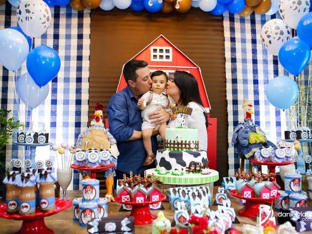 Festas Infantis de Aniversário 1 Ano Davi