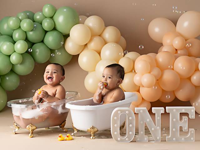 Smash the Cake de Primeiro aninho - Davi e Bernardo