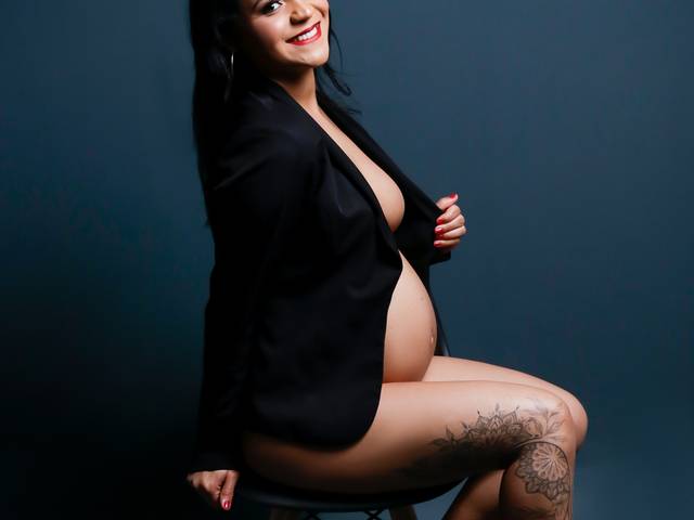 Gestante  de Gestante Brenda - Ensaio no Estúdio