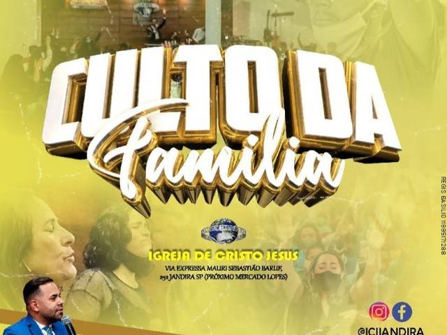 Anúncio  de Culto Da Família 