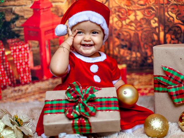 Ensaio de natal de Gente e quando a modelo é sua netinha... Coração bate forte.